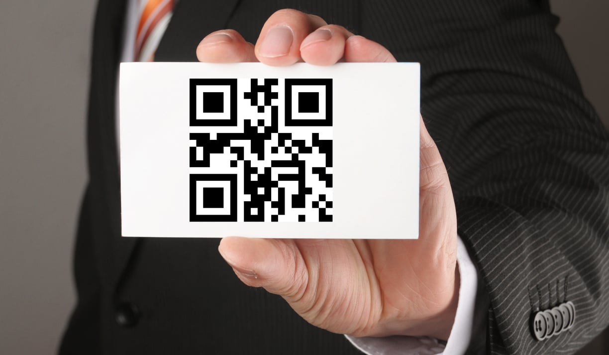 concept with qr code
